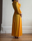 Vintage 70s Marigold Swing Maxi Dress