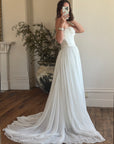 Vintage Y2K Cupcake Strapless Chiffon Wedding Gown