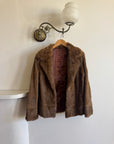 Vintage 70s Nougat Fur Jacket