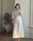 Vintage 60s Pure Silk Poet Wedding Dress