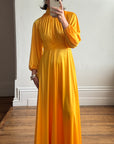 Vintage 70s Marigold Swing Maxi Dress