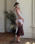 Vintage 90s Glitter Fairy Skirt Chocolate Pink