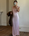 Vintage 30s Blush Pink Negligee Slip Dress