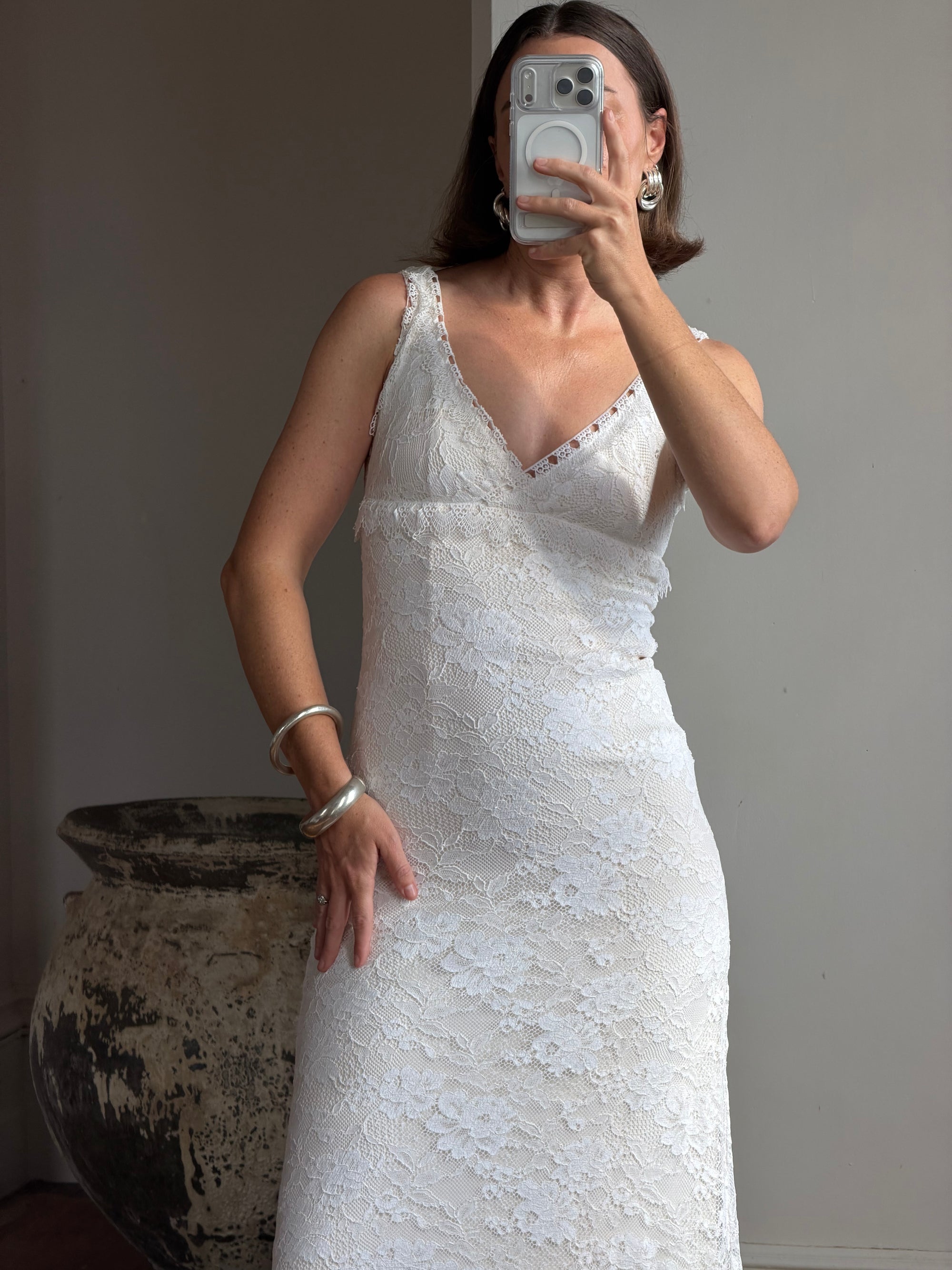 Vintage Y2K Collette Dinnigan Lace Wedding Dress