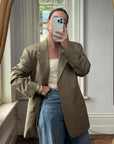 Vintage 90s Valentino Light Olive Blazer