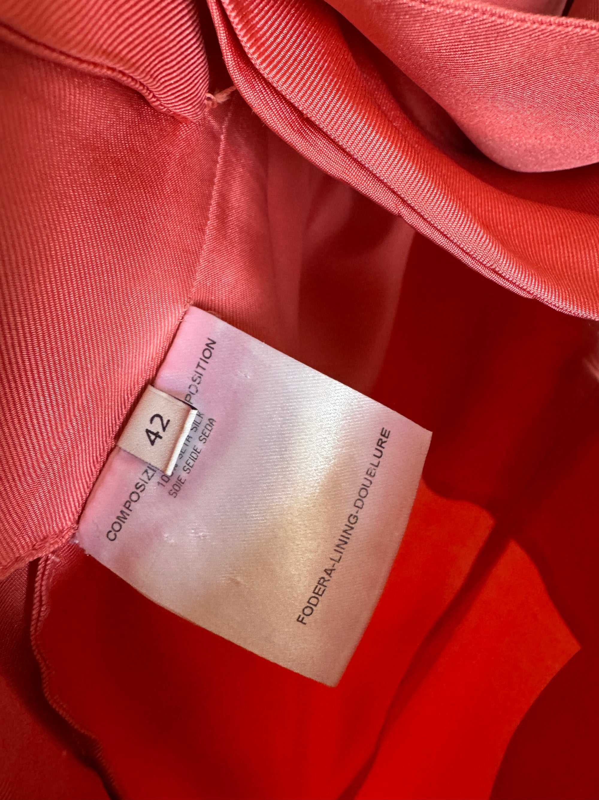 Vintage Y2K Stella McCartney Silk Jumpsuit Papaya