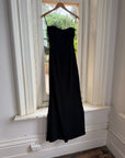 Vintage 90s Black Sleeveless Column Maxi Dress