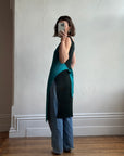 Vintage Issey Miyake IM Pleated Teal Apron Dress