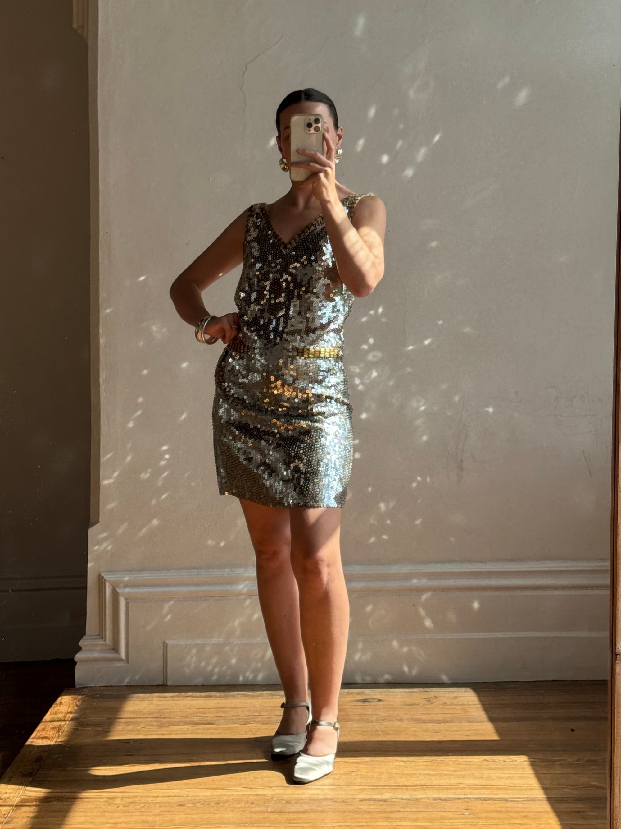 Vintage 60s Disco Sequin Mini