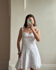 Vintage Y2K Collette Dinnigan Broderie Anglaise Mini Dress