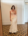 Vintage Pink Tulle and Lace Négligée Top