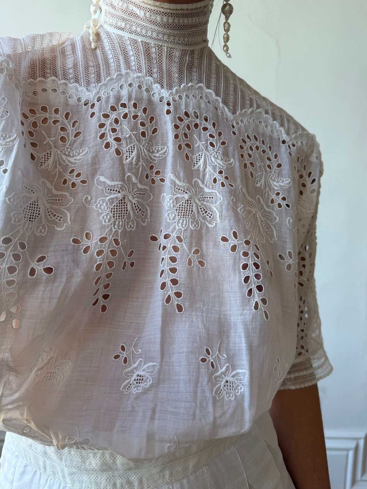 Vintage Edwardian Soiree Garden Broderie Anglaise Dress