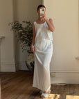 Vintage 60s Sequin Bow Bridal Tank