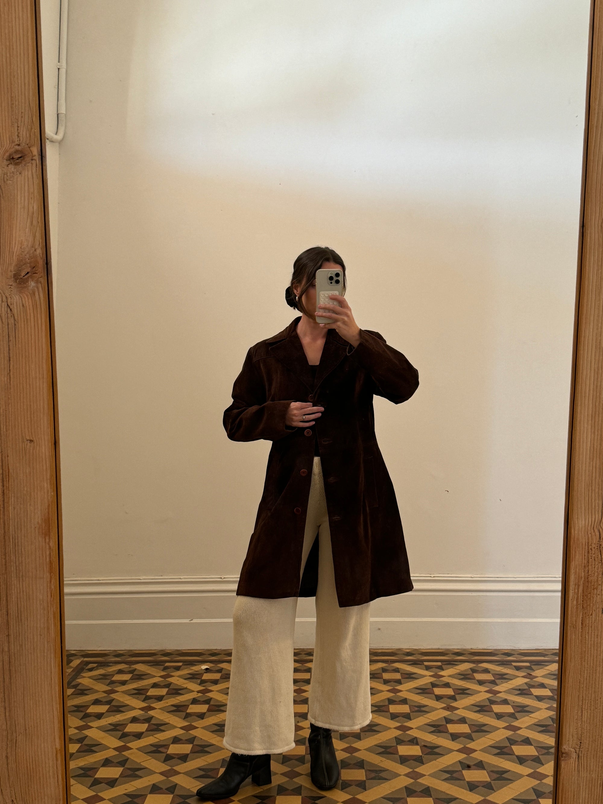Vintage 70s Brown Suede Jacket