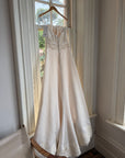Vintage Y2K Satin Minimalist Strapless Wedding Gown (extra long)