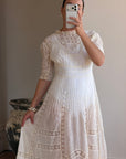 Edwardian Cotton Tea Wedding Dress