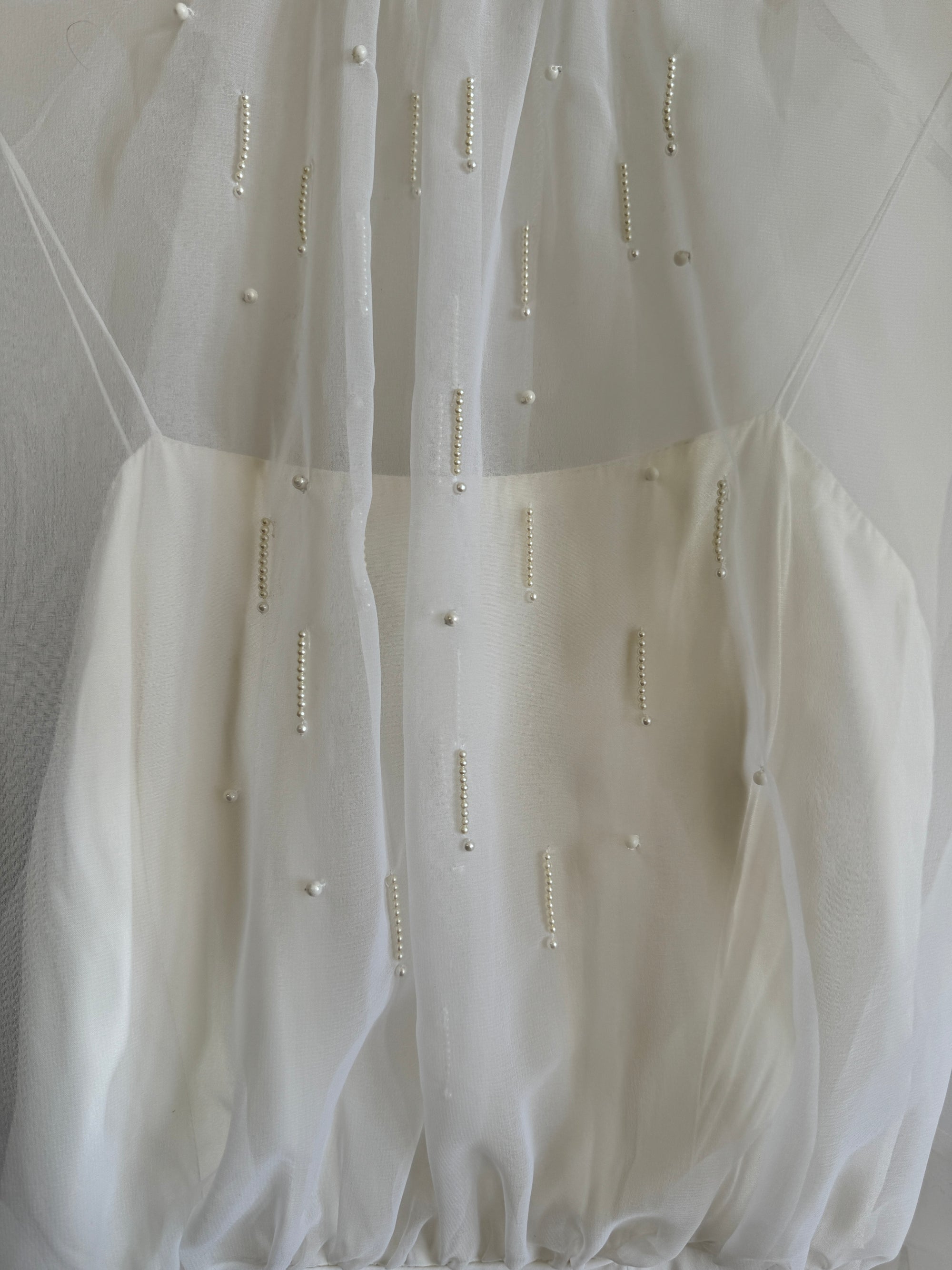 Vintage 70s Australian Made Billow Sleeve Wedding Dress