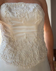 Vintage 90s Bridal Embellished Corset and Slip Skirt Set