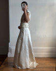 Vintage 90s Classic Satin Bridal Skirt