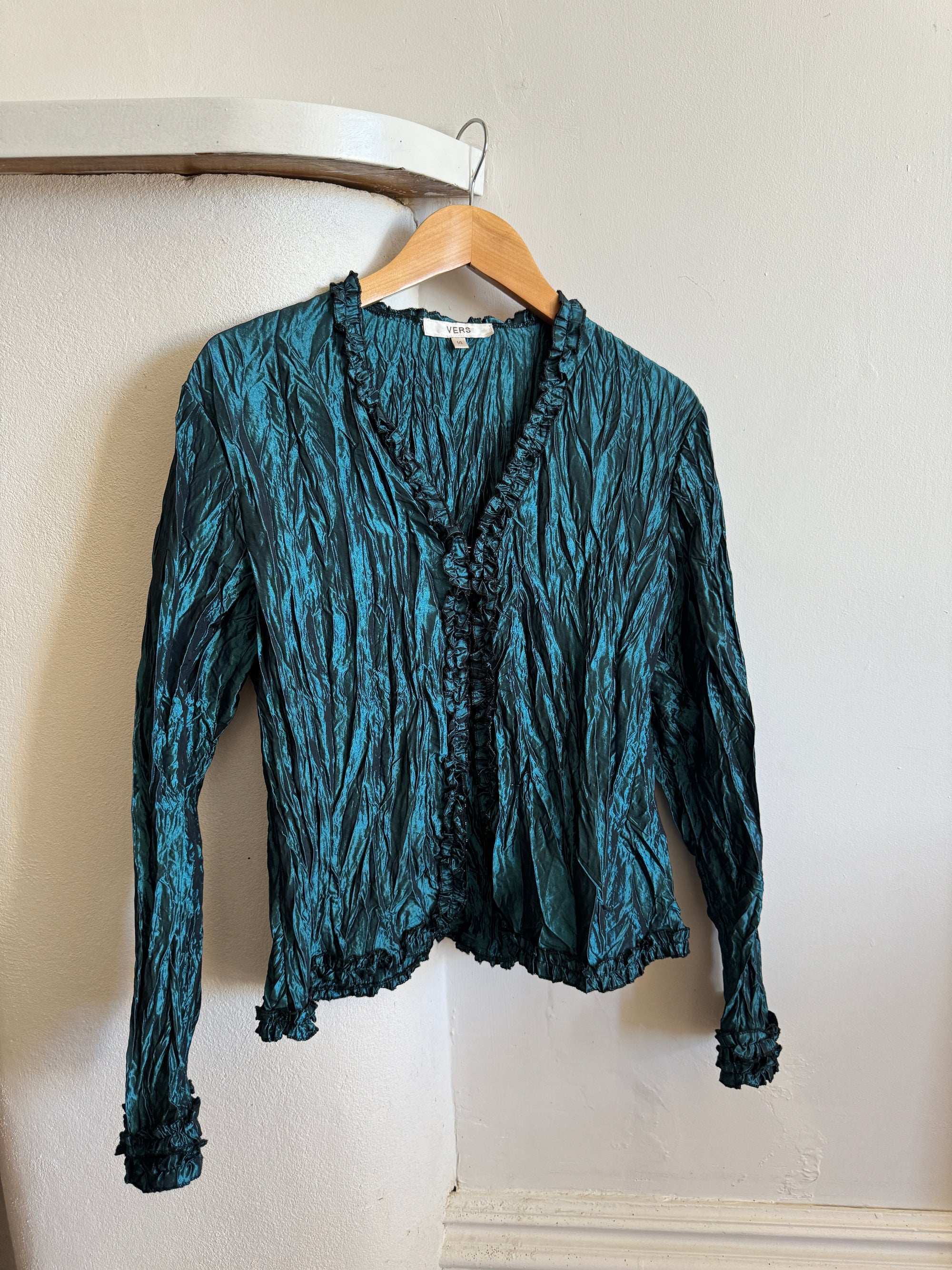 Vintage 90s Crinkle Cut Top Moonlight
