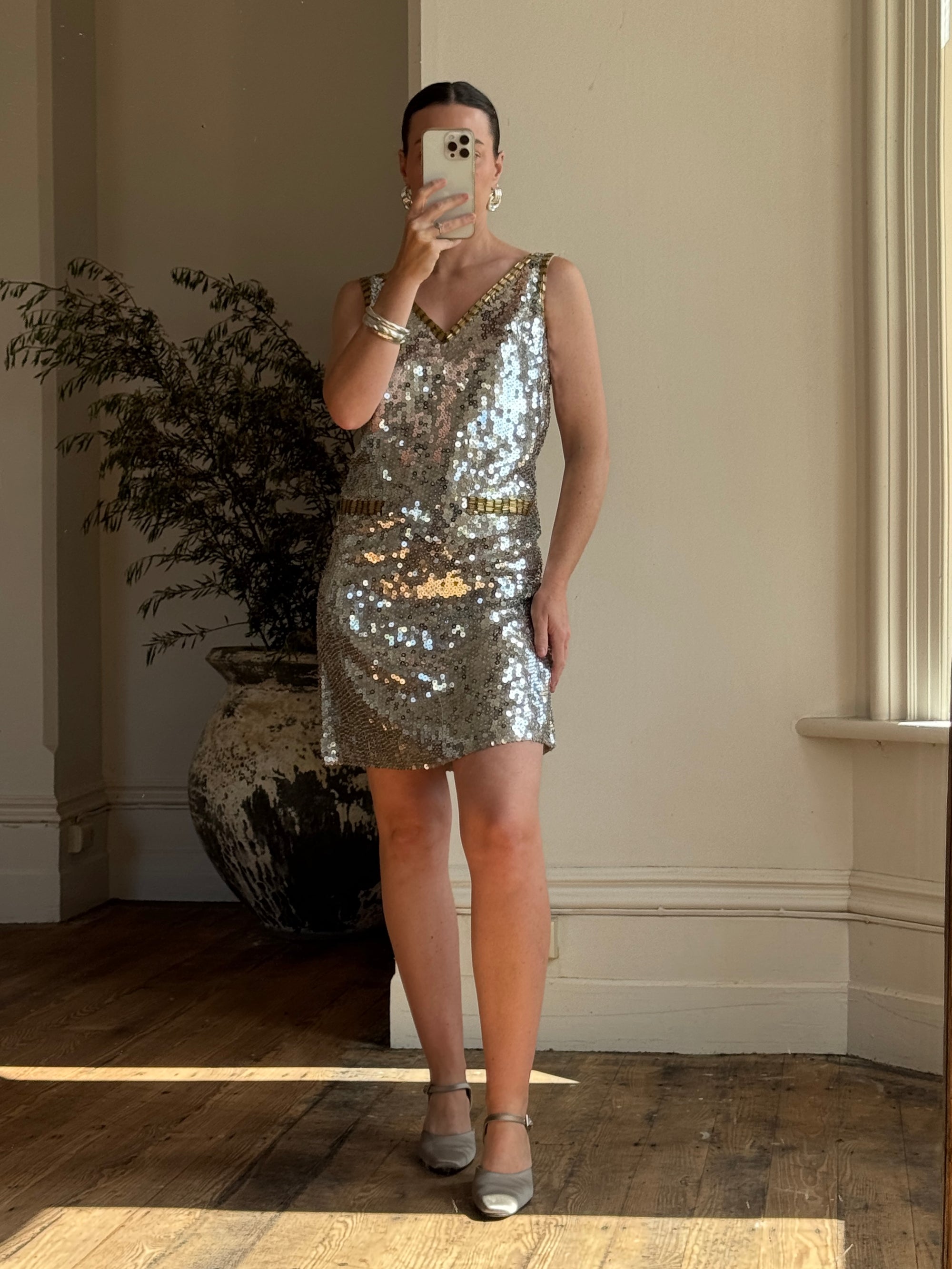 Vintage 60s Disco Sequin Mini