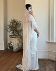 CMTB x Luce Di Luna Repurposed Antique Tambour Lace Chapel Length Veil