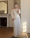 Vintage 80s Sequin Pure Silk Two Piece Bridal Set