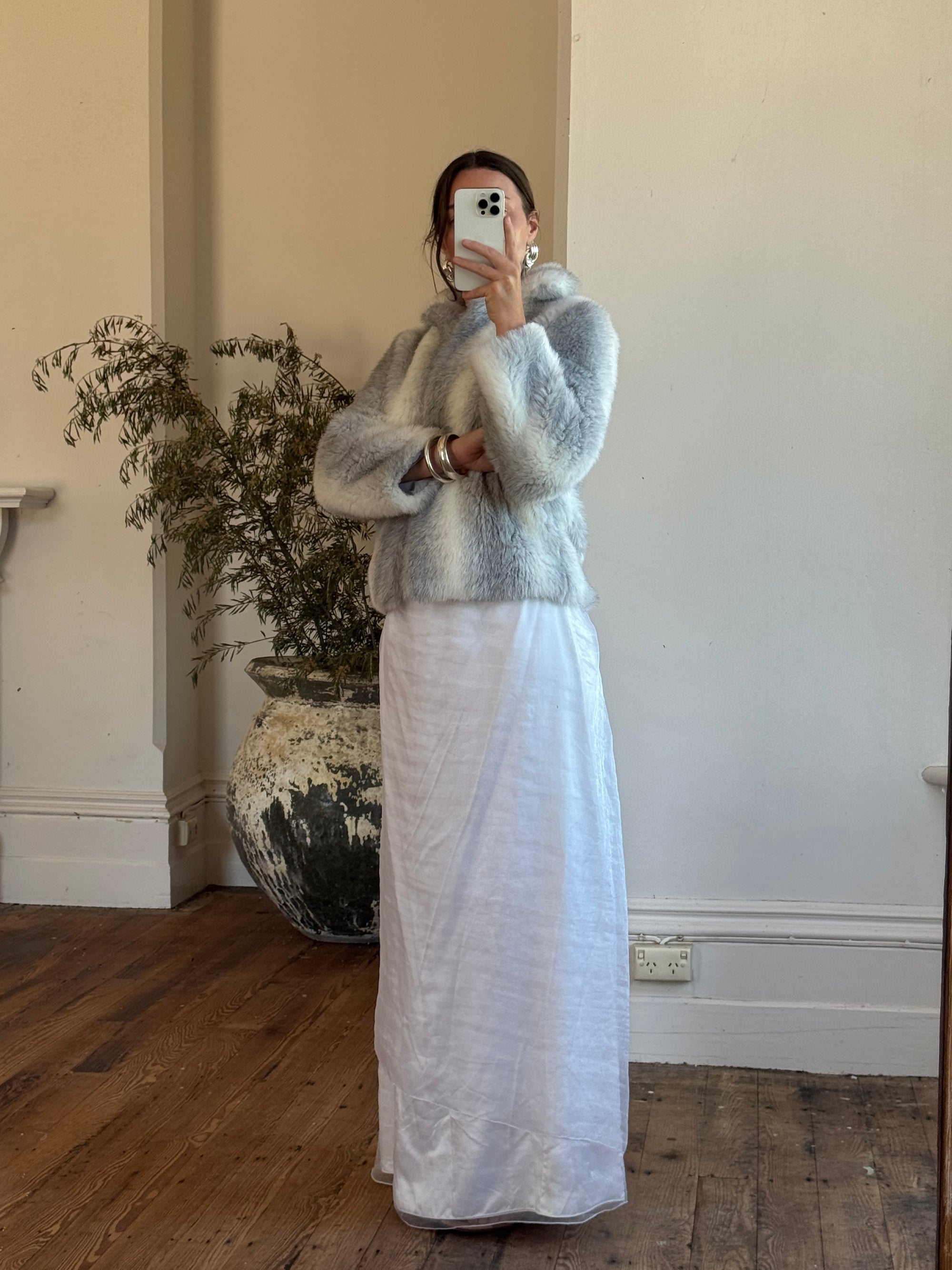 Vintage 60s Faux Fur Arctic Jacket