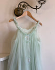 Vintage 60s Babydoll Shift Dress Mint