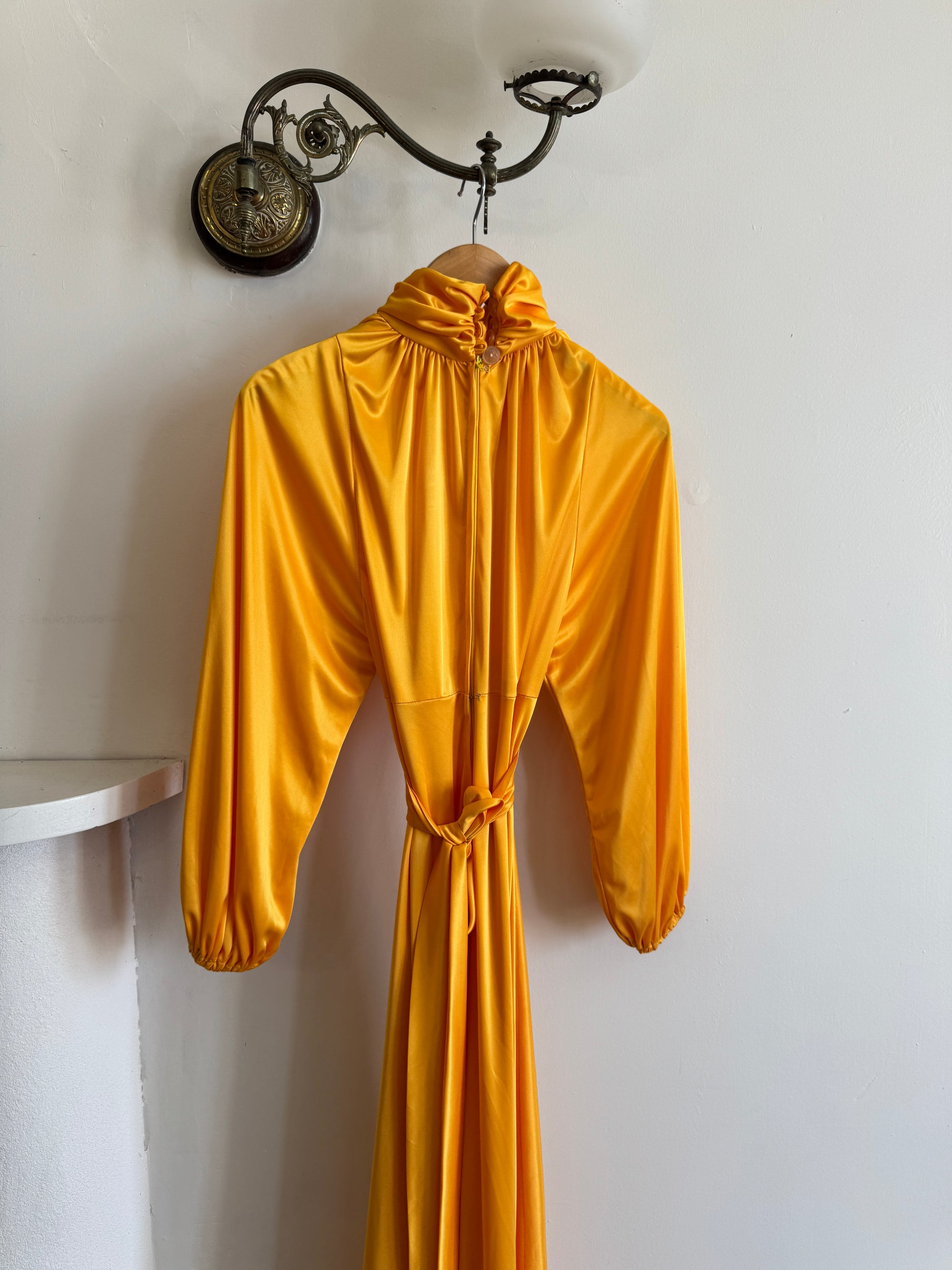 Vintage 70s Marigold Swing Maxi Dress