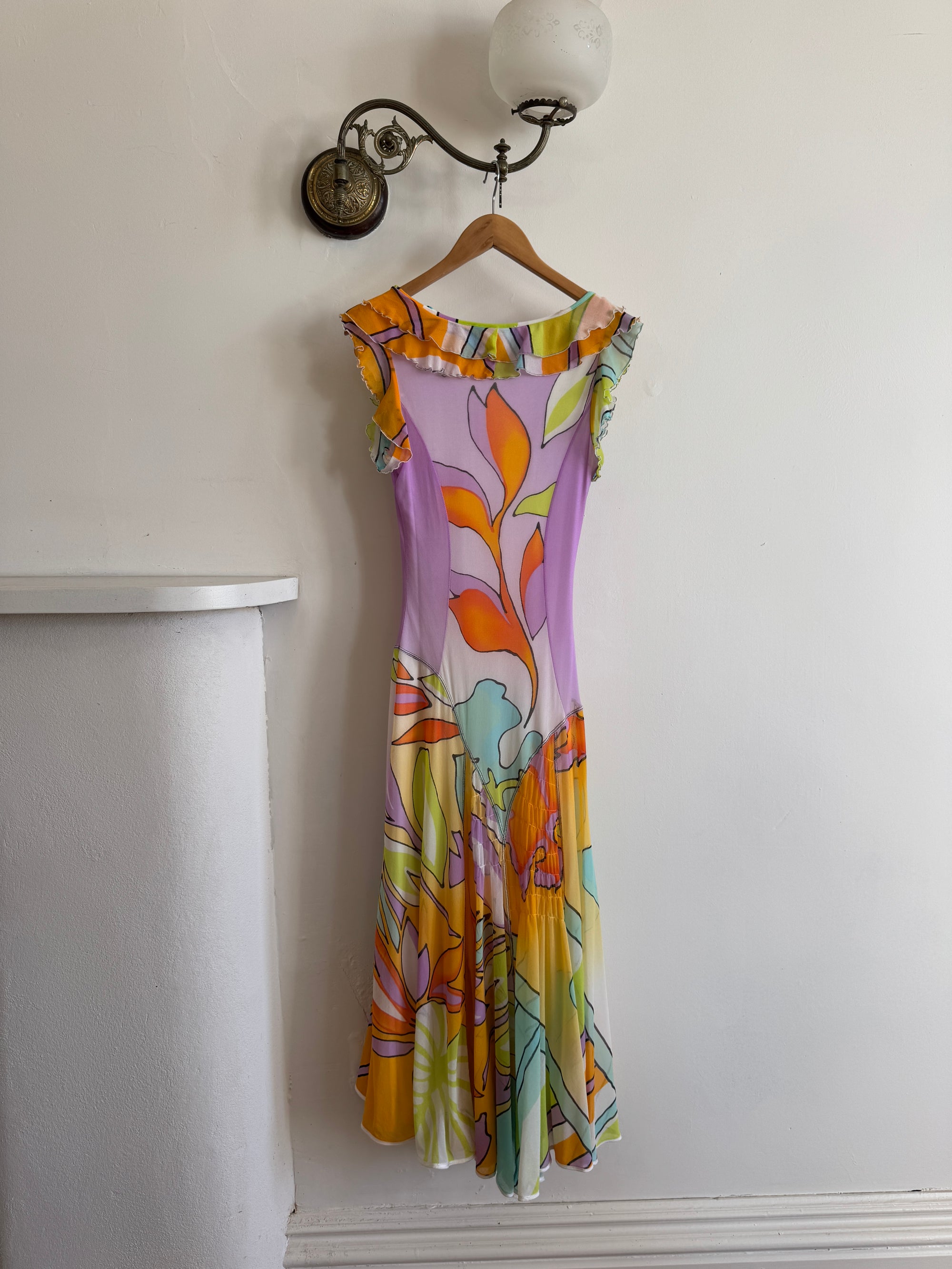 Vintage 90s Italian Slip Sundress Multi
