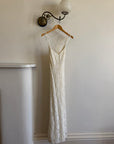 Vintage 90s Australian Made Lace Bridal Slip and Bolero