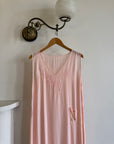Antique 20s Valentines Slip with Heart Pocket Pink