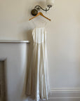Vintage 40s Liquid Satin Slip Wedding Dress