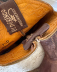 Vintage Mexican Old Gringo Western Cowboy Boots Cognac Brown