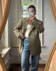 Vintage 90s Valentino Light Olive Blazer