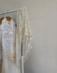 Vintage Lace Mantilla Veil with Tassels