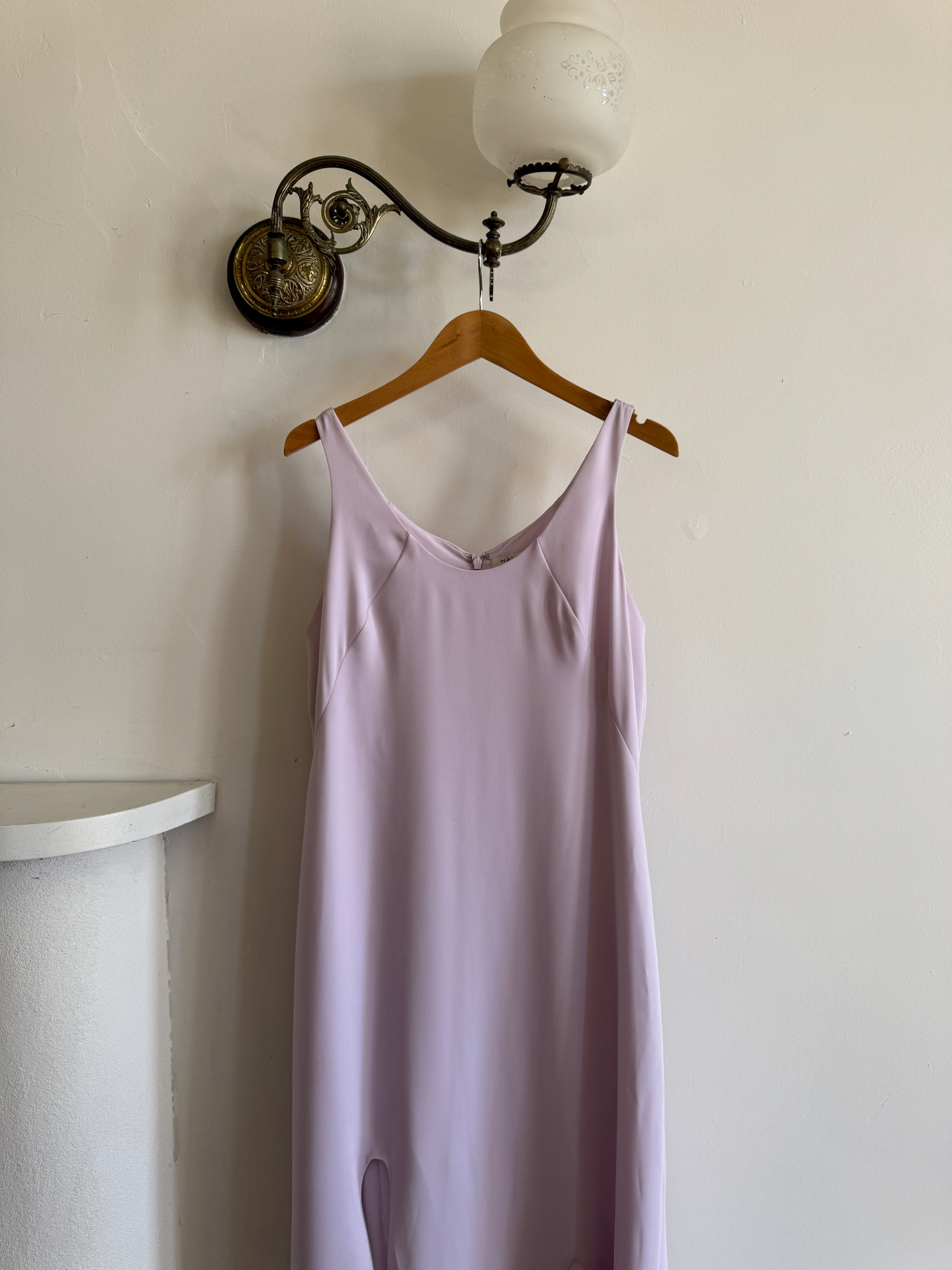Vintage Y2K Halston Heritage Lilac Slip Dress