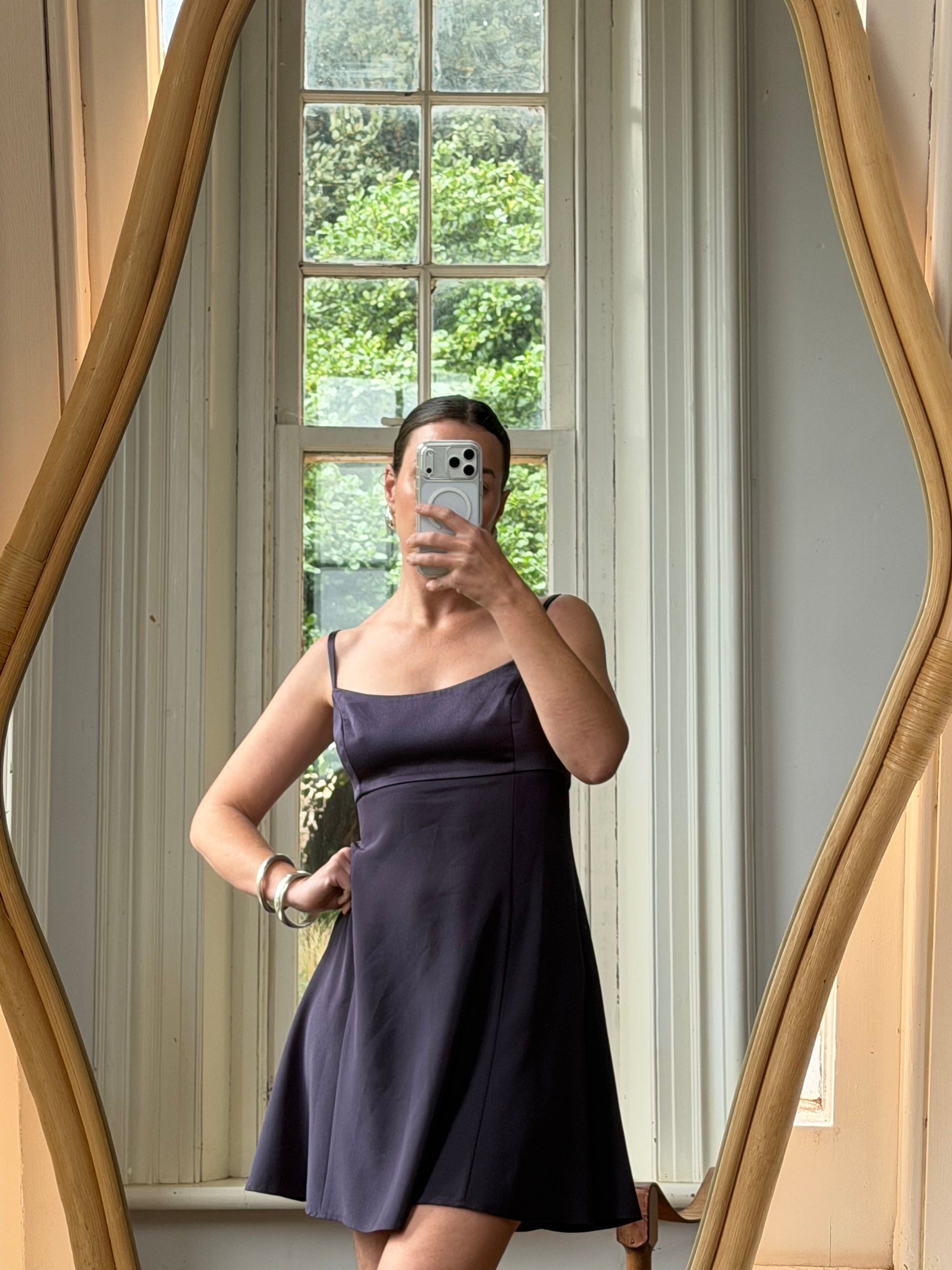 lime green backless dress Vintage 90s Satin Micro Mini Dress Navy Satin – Call Me The Breeze