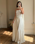 Vintage 40s Liquid Satin Slip Wedding Dress