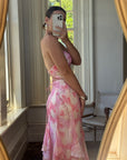 Vintage Y2K Fairy Floss Embellished Ruffle Gown