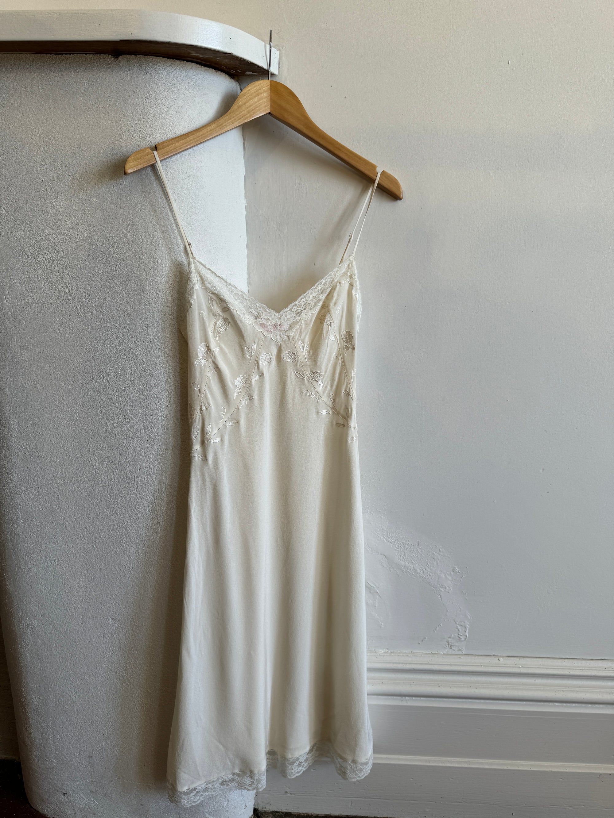 Vintage Victorias Secret Pure Silk Slip Dress Creme Call Me The Breeze Vintage Victorias Secret Pure Silk Slip Dress Creme Call Me The Breeze