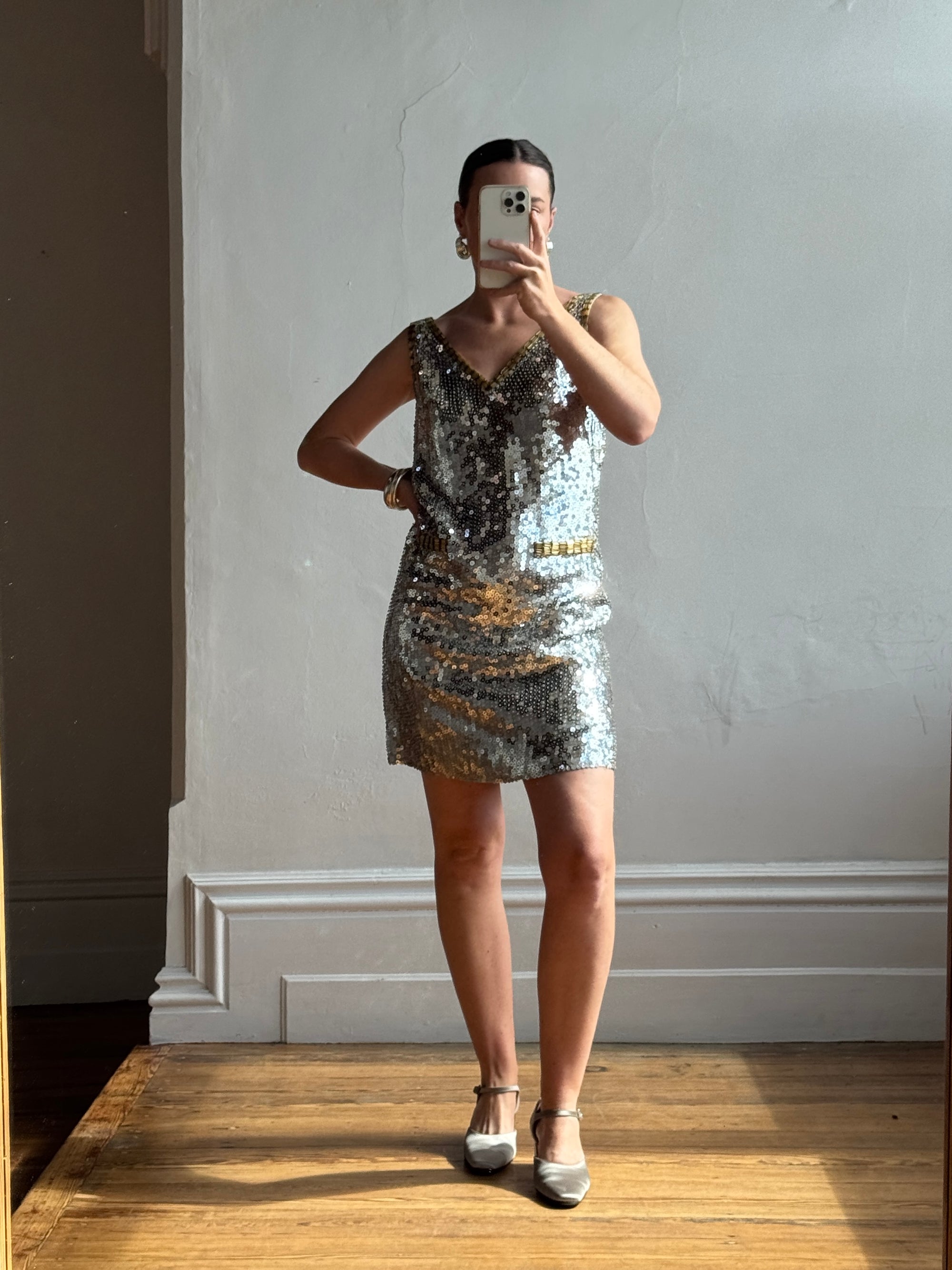 Vintage 60s Disco Sequin Mini