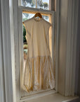 Vintage 90s Cream Broderie Anglaise Bubble Mini Dress