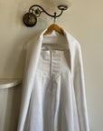Vintage 90s A-Line Strapless Satin Wedding Dress with Shawl