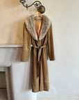Vintage Faux Suede Penny Lane Coat Camel