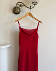 Vintage 90s Scarlett Cowl Neck Slip Dress