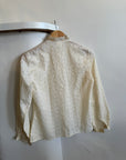 Vintage Broderie Anglaise Button Up Blouse