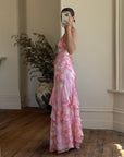 Vintage Y2K Fairy Floss Embellished Ruffle Gown