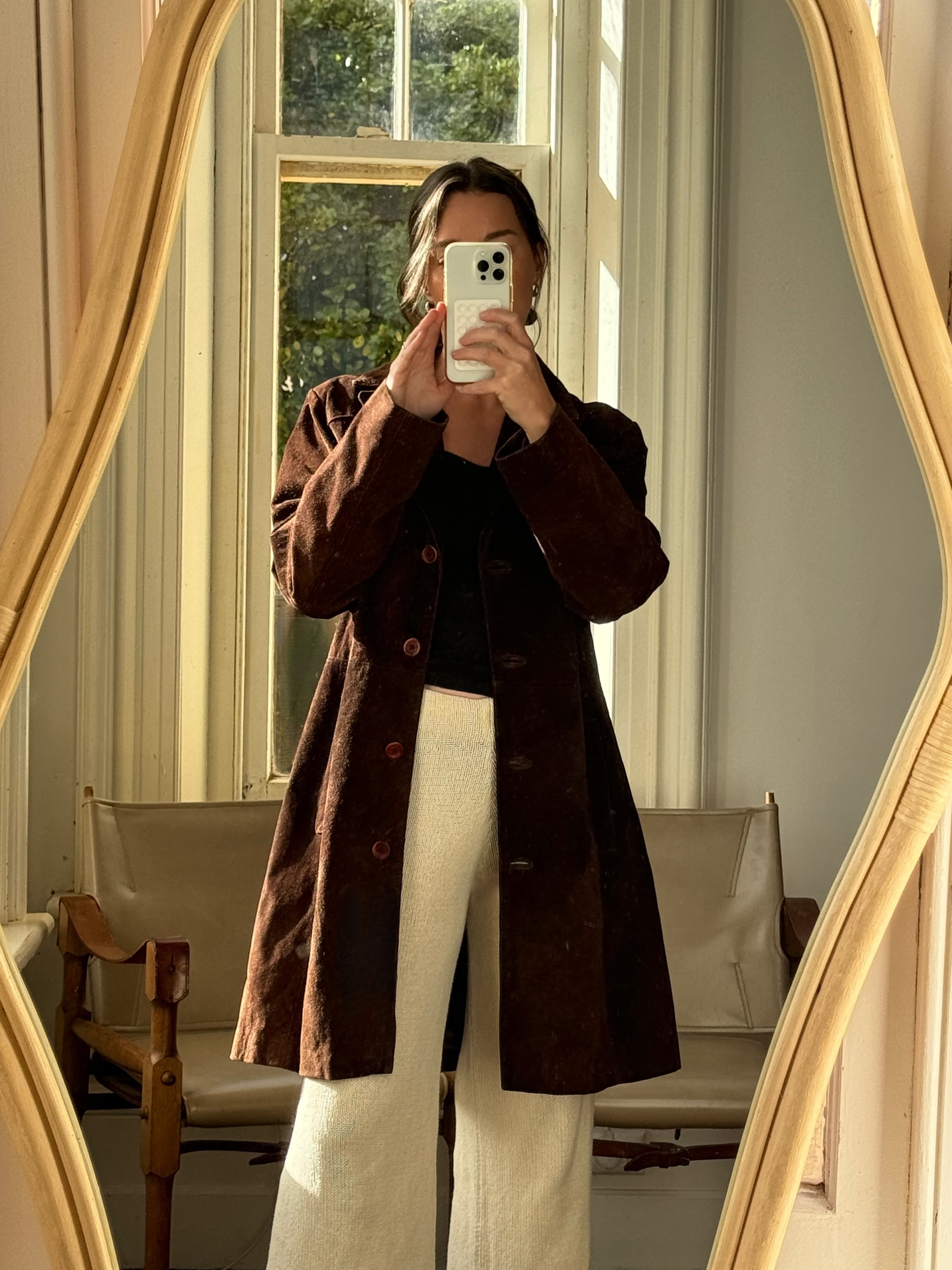 Vintage 70s Brown Suede Jacket